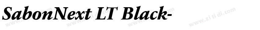 SabonNext LT Black字体转换
